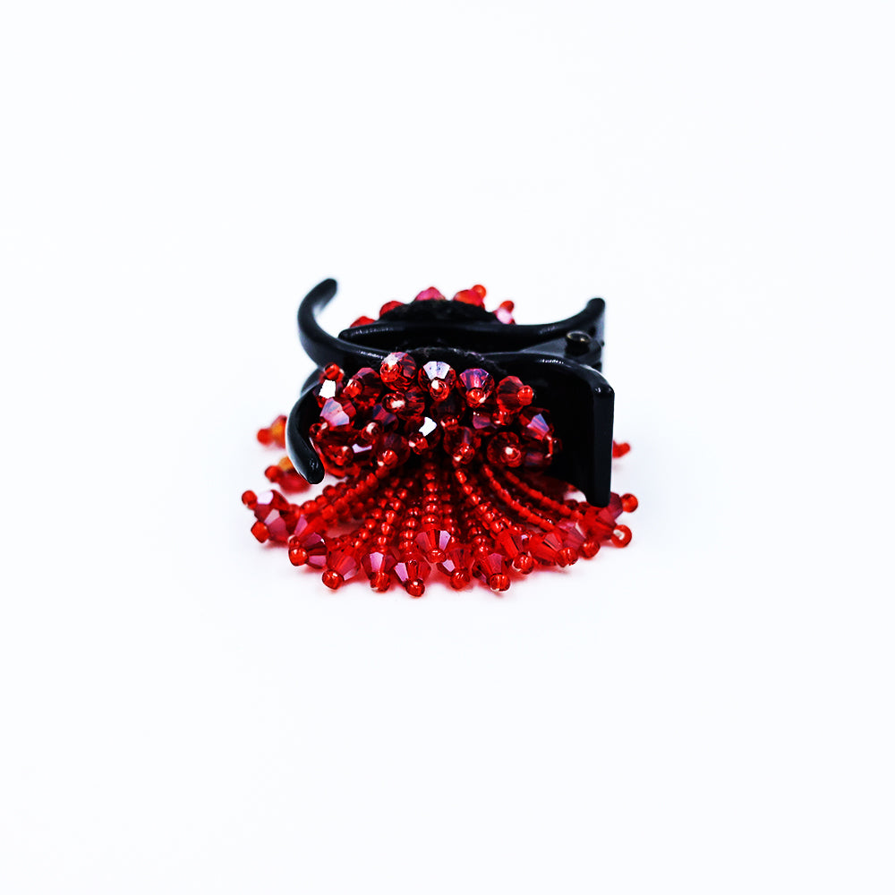 HAIR CLUTCH WITH CRYSTAL WORK
