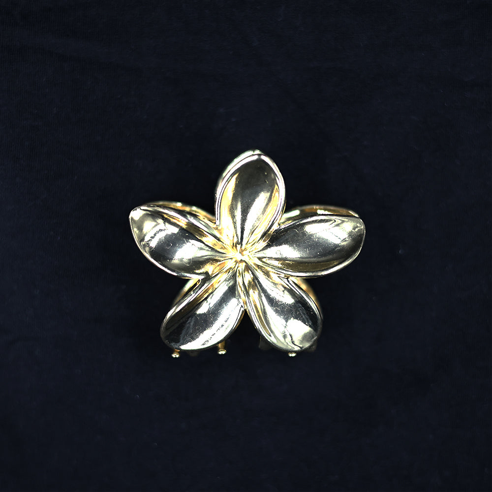 GOLDEN PREMIUM FLORAL HAIR CLUTCH