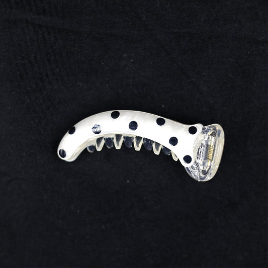 BANANA CLIP WITH POLKA DOTS