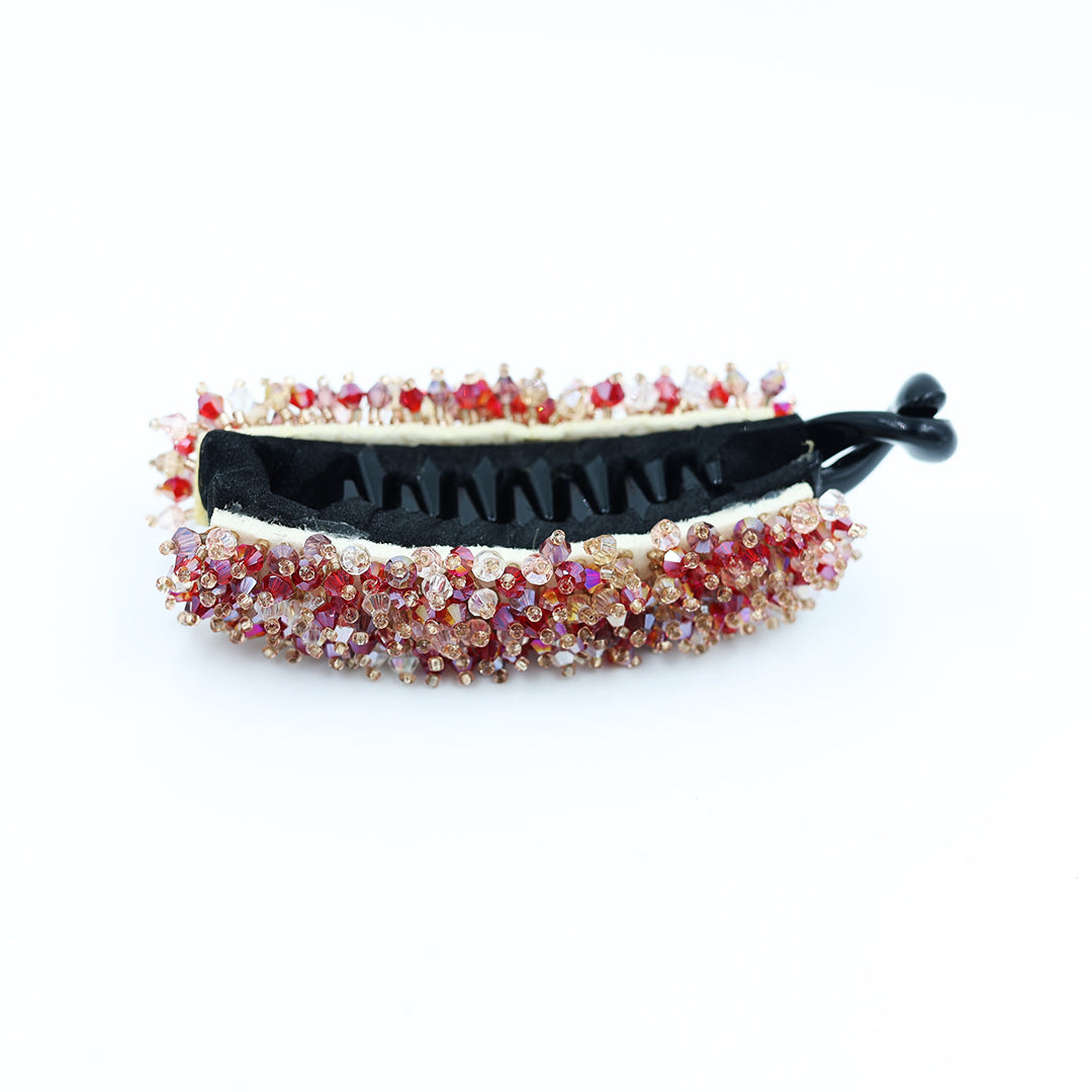 Banana Clip With Crystal Work
