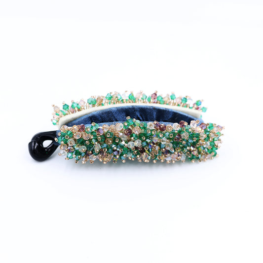 Banana Clip With Crystal Work
