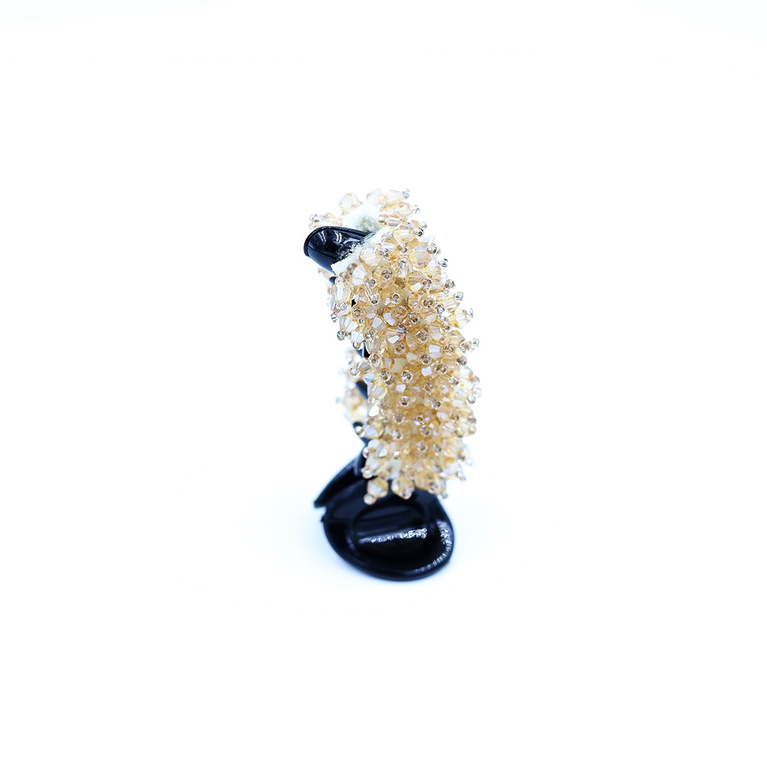 Crystal Banana Clip- Gold