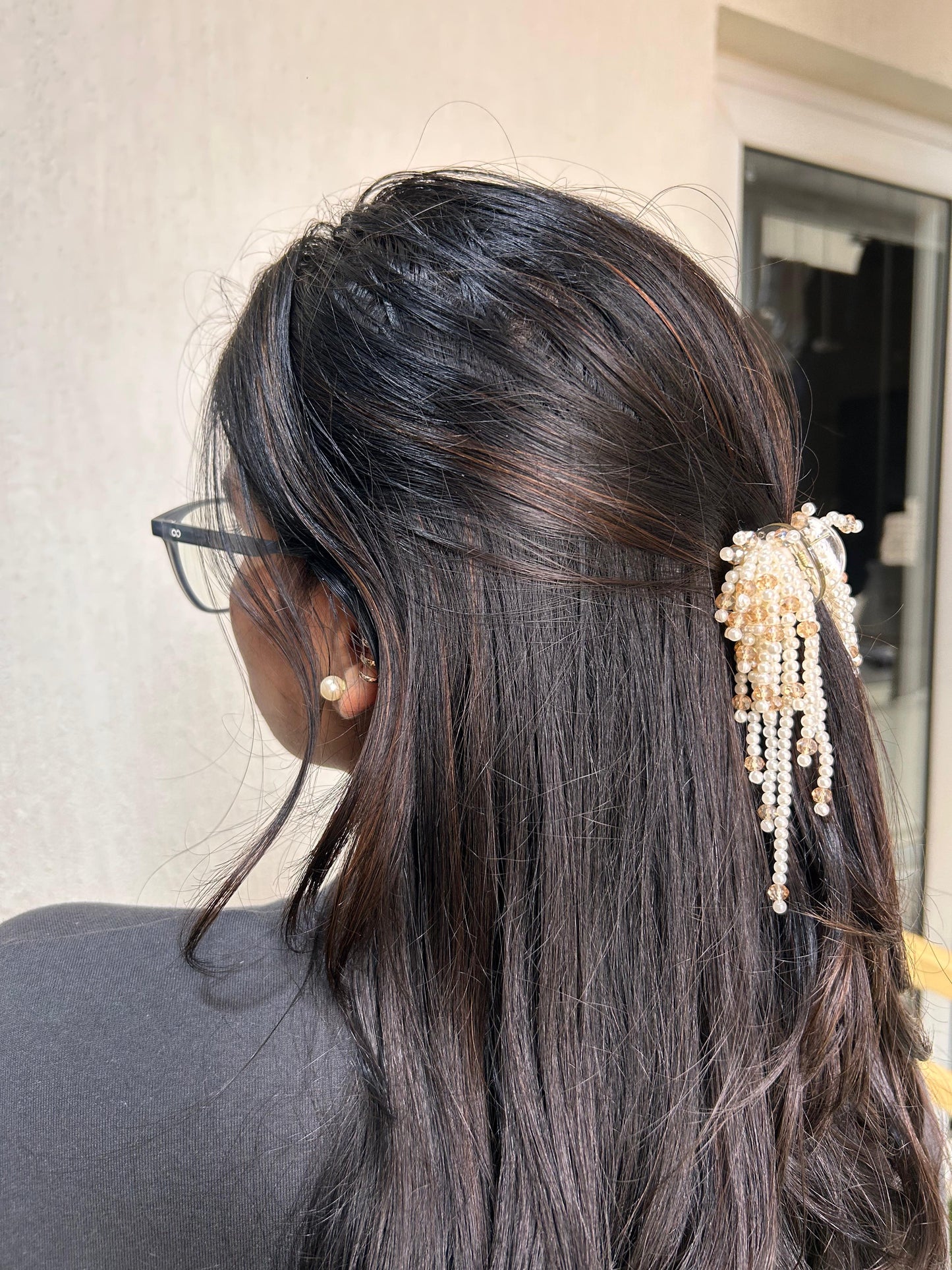 Handmade Pearl Hair Clutch - Exclusive Limited stock