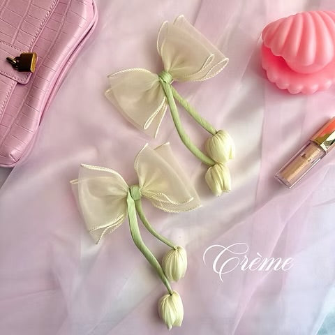 Tulip Bow Alligator Clip