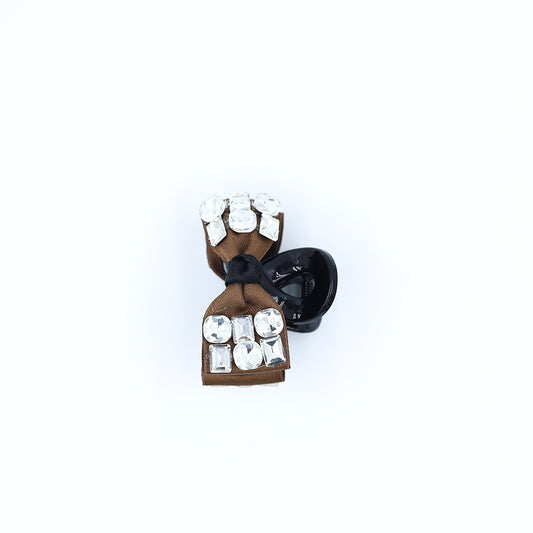 PREMIUM BOW HAIR CLUTCH WITH STONE WORK