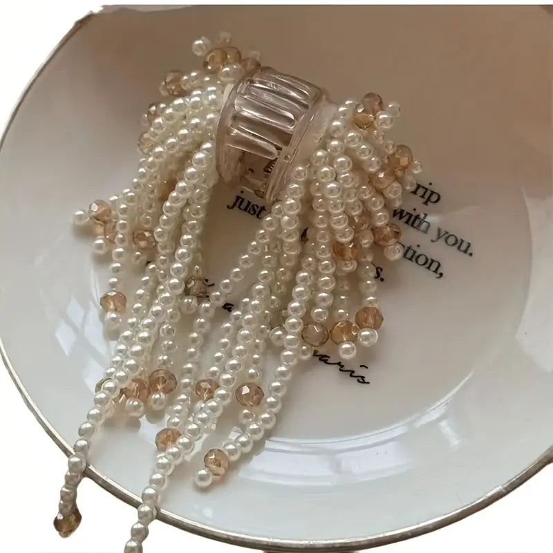 Handmade Pearl Hair Clutch - Exclusive Limited stock