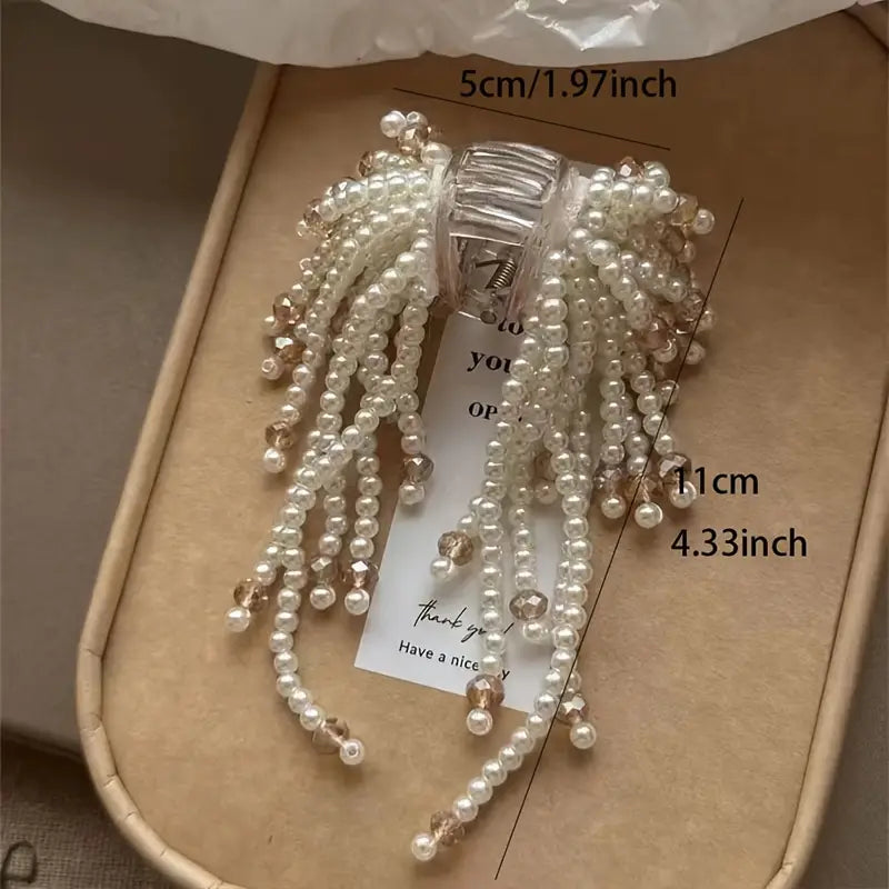 Handmade Pearl Hair Clutch - Exclusive Limited stock