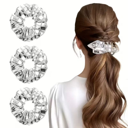 Premium Mirror Glitter Scrunchie