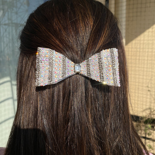 Rhinestone Bow - Handmade