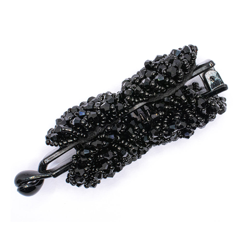 HANDMADE BANANA CLIP WITH CRYSTAL WORK