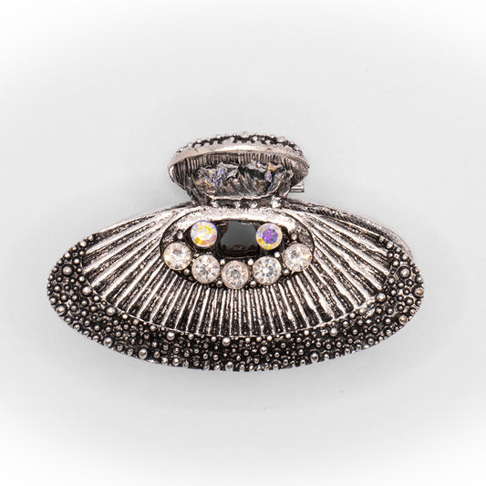 HAIR CLUTCH - METALLIC WITH STONES