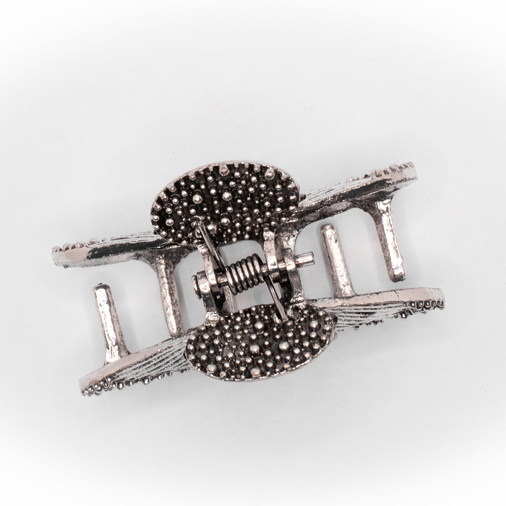 HAIR CLUTCH - METALLIC WITH STONES