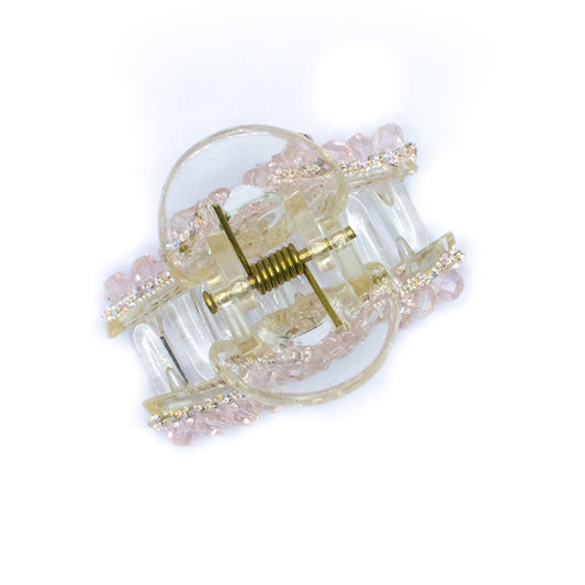 MINI HAIR CLUTCH WITH STONE WORK