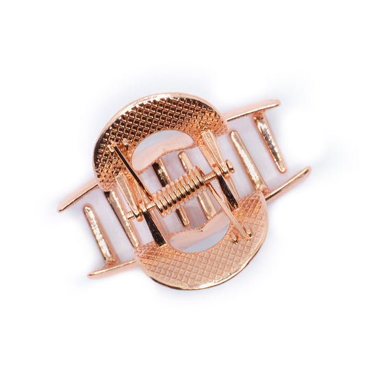 METALLIC HAIR CLUTCH - ROSEGOLD