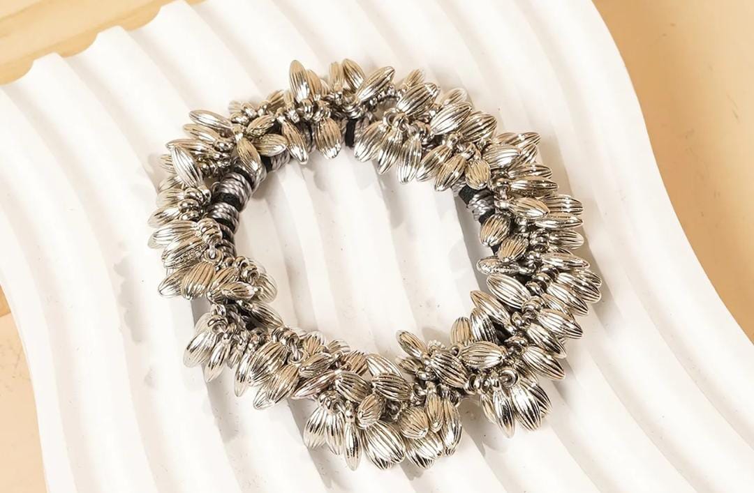 WHEAT CRYSTAL BRACELET/RUBBERBAND