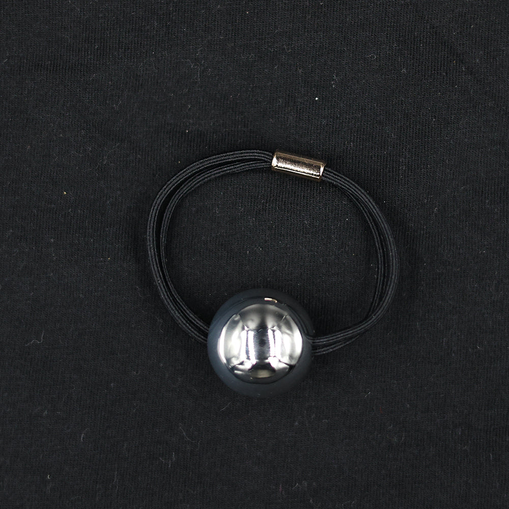 METALLIC PEARL RUBBERBAND - SILVER
