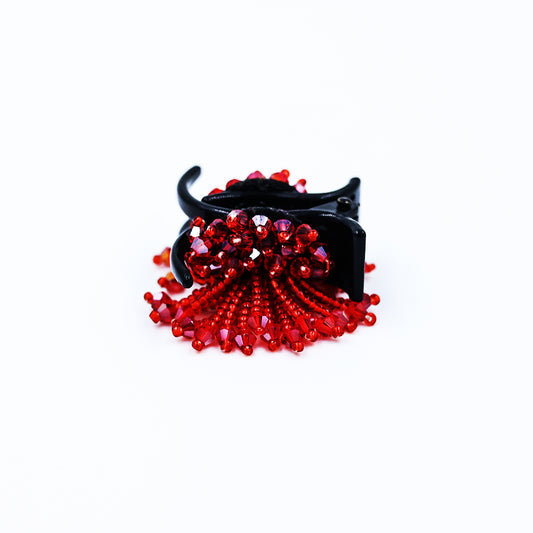 HAIR CLUTCH  WITH CRYSTAL WORK