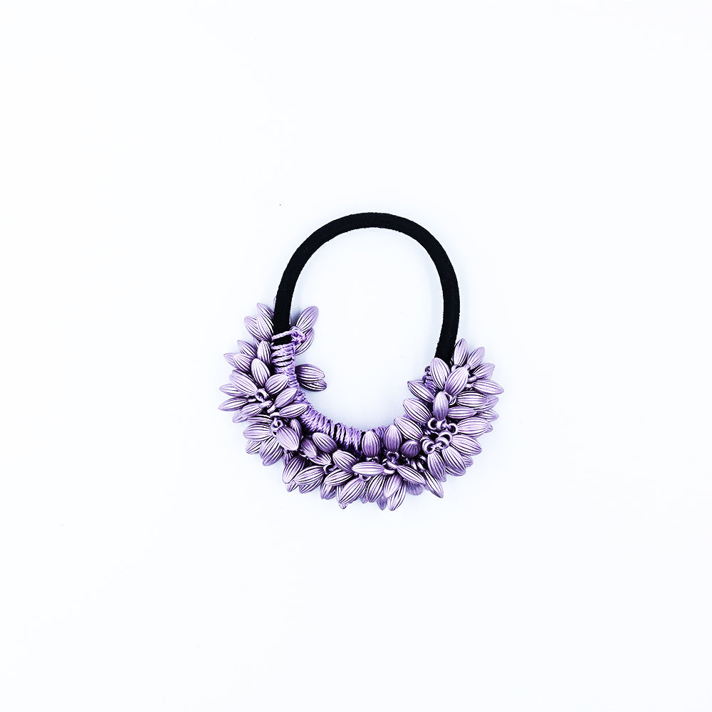 Wheat Crystal Rubberband - Lavender
