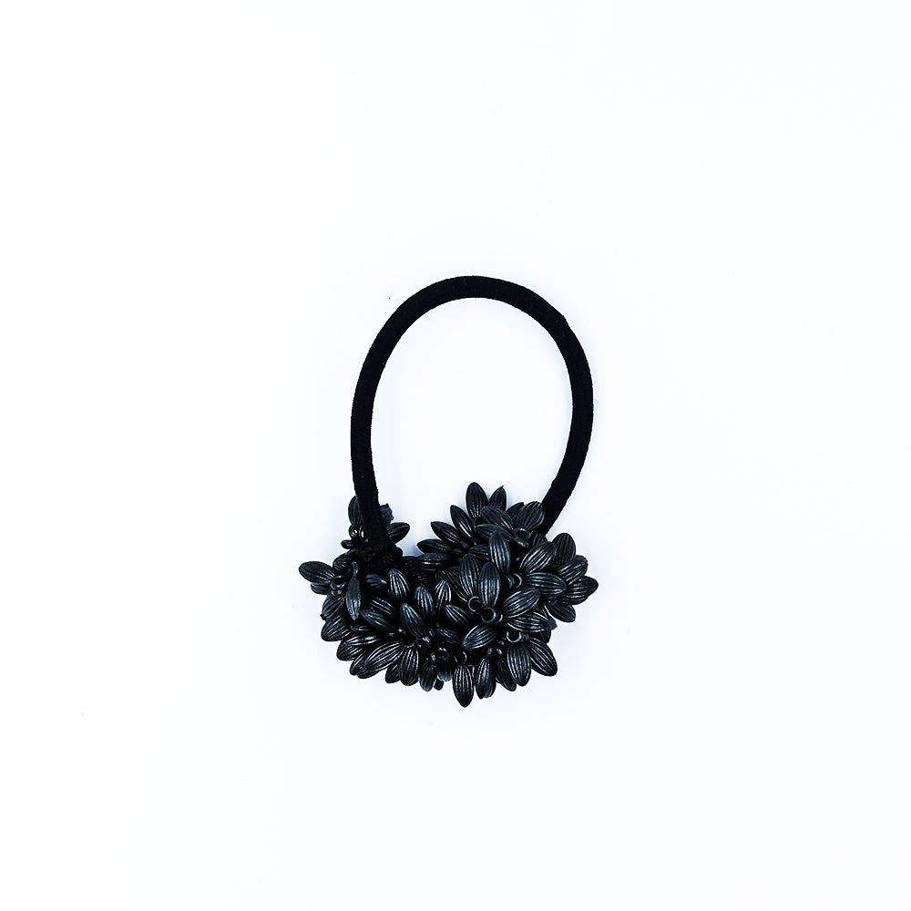 Wheat Crystal Rubberband - Black