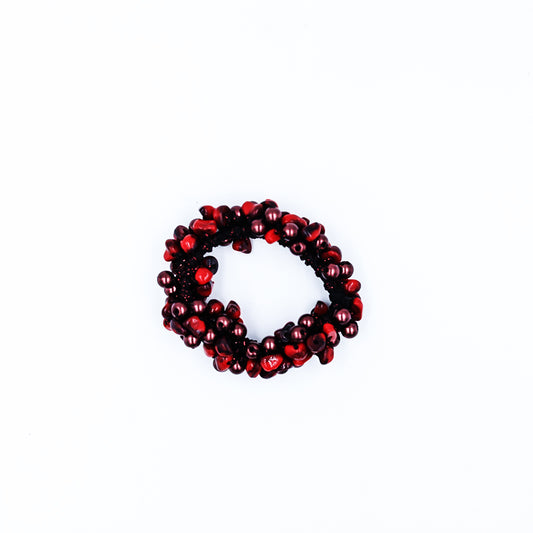 Pearl Rubberband Cum Bracelet