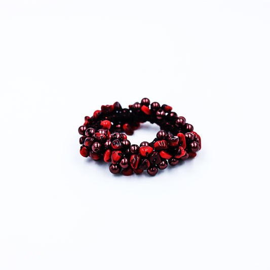 Pearl Rubberband Cum Bracelet