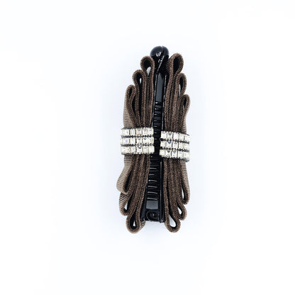 Banana Clip With Velvet and Stone Work
