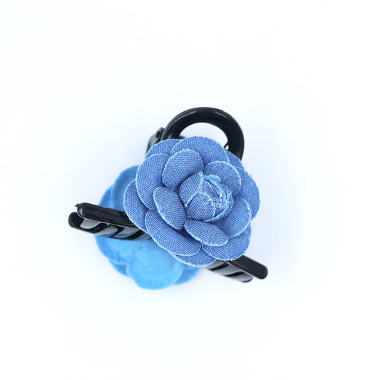Premium Hair Clutch - Leather Floral Finish