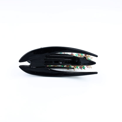 PREMIUM SLIDING HAIR CLUTCH / BUN CLIP WITH CRYSTAL WORK