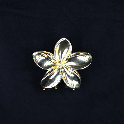 GOLDEN PREMIUM FLORAL HAIR CLUTCH