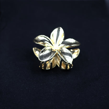 GOLDEN PREMIUM FLORAL HAIR CLUTCH