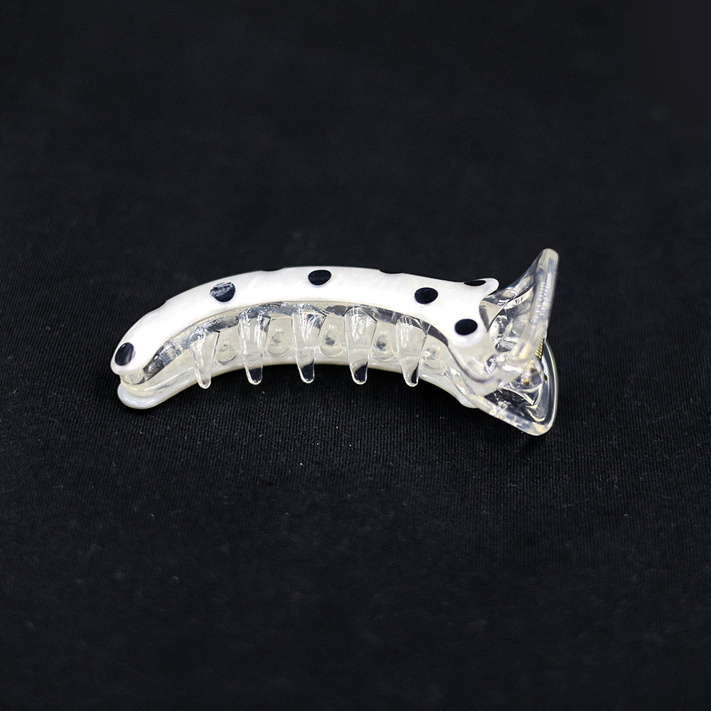 BANANA CLIP WITH POLKA DOTS