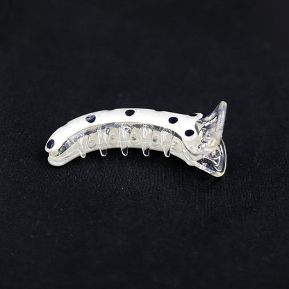 BANANA CLIP WITH POLKA DOTS