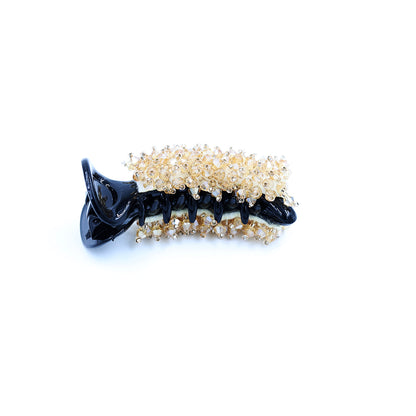 Crystal Banana Clip- Gold