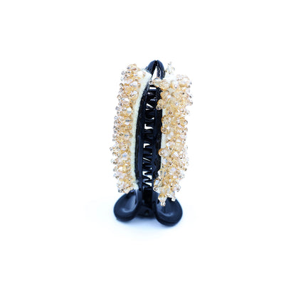 Crystal Banana Clip- Gold