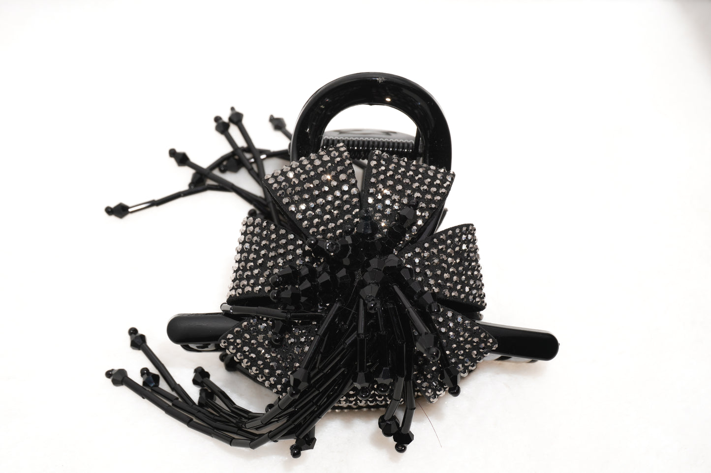 Premium Hair Clutch with Crystal Hangings