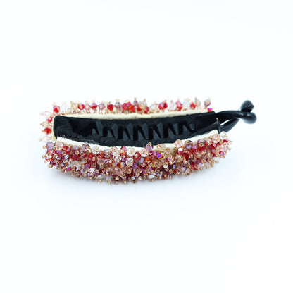 Banana Clip With Crystal Work