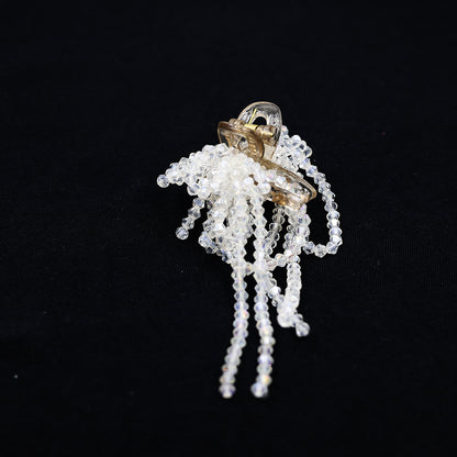 PREMIUM WHITE CRYSTAL HAIR CLUTCH