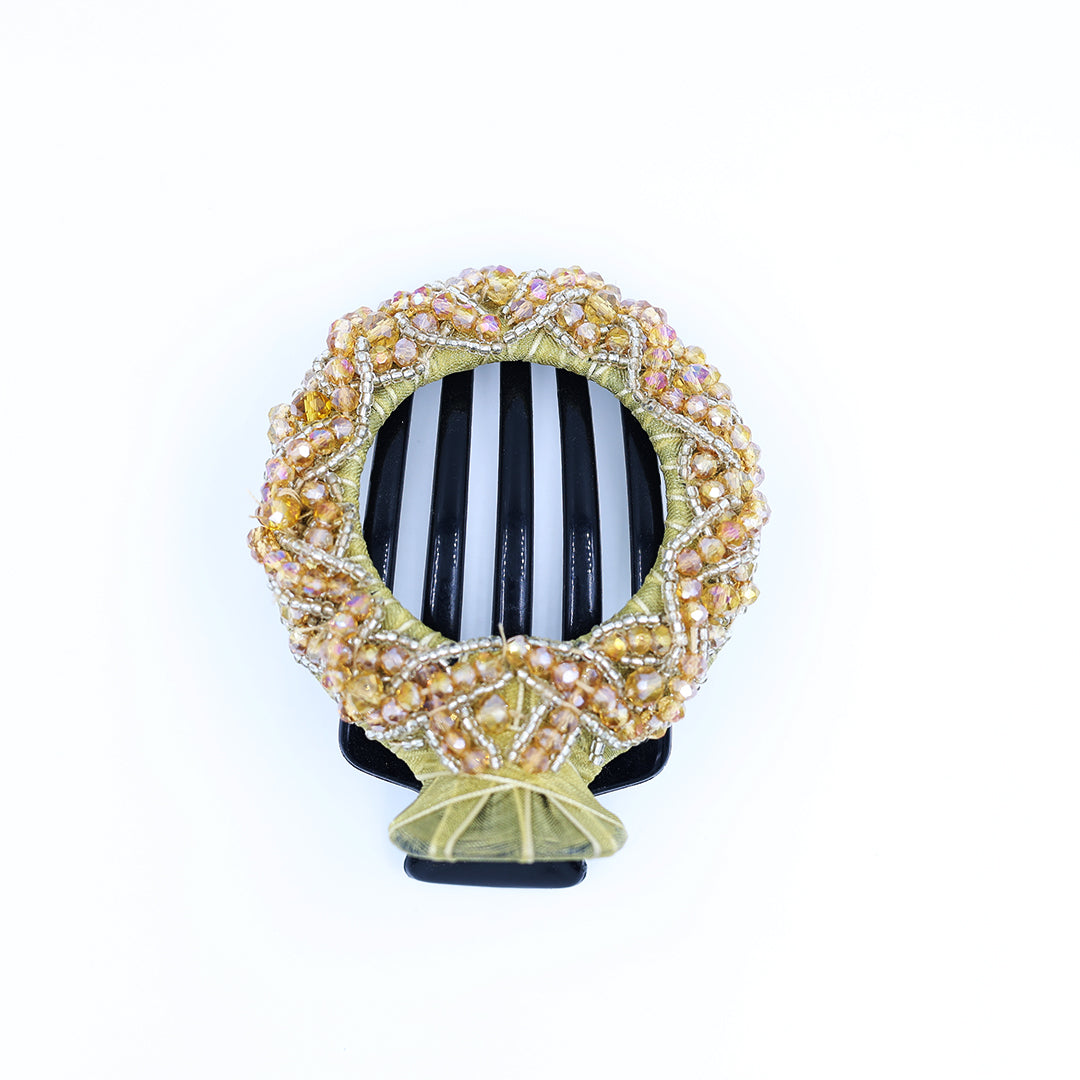 PREMIUM SLIDING HAIR CLUTCH / BUN CLIP WITH WORK