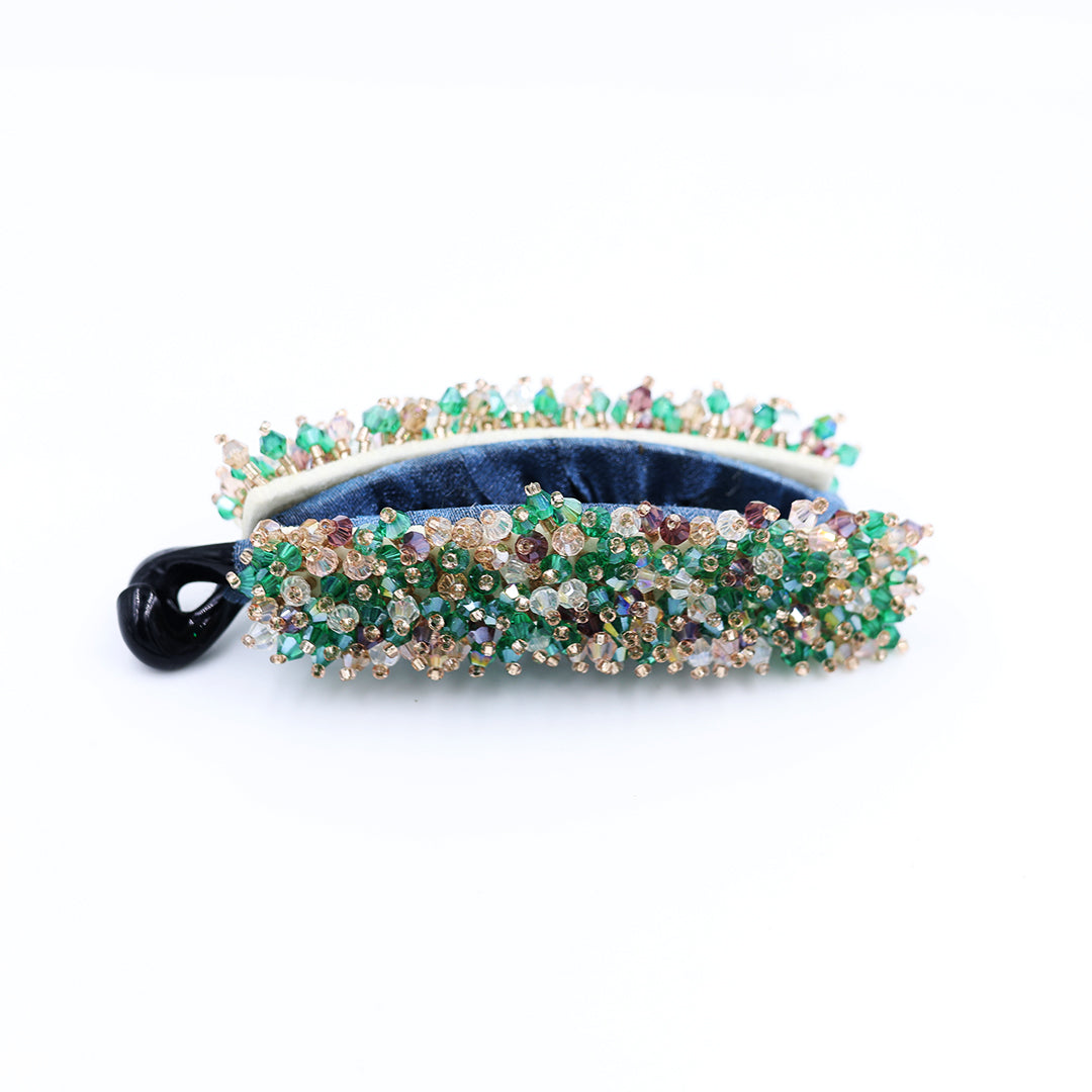 Banana Clip With Crystal Work