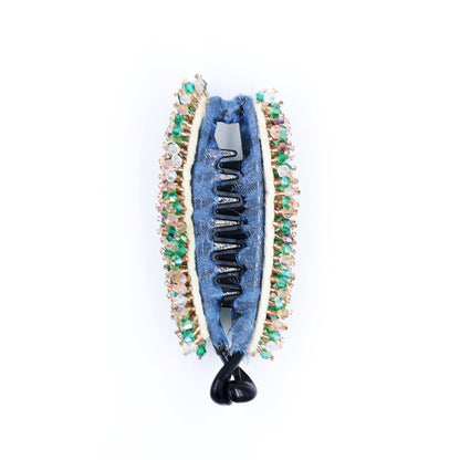 Banana Clip With Crystal Work