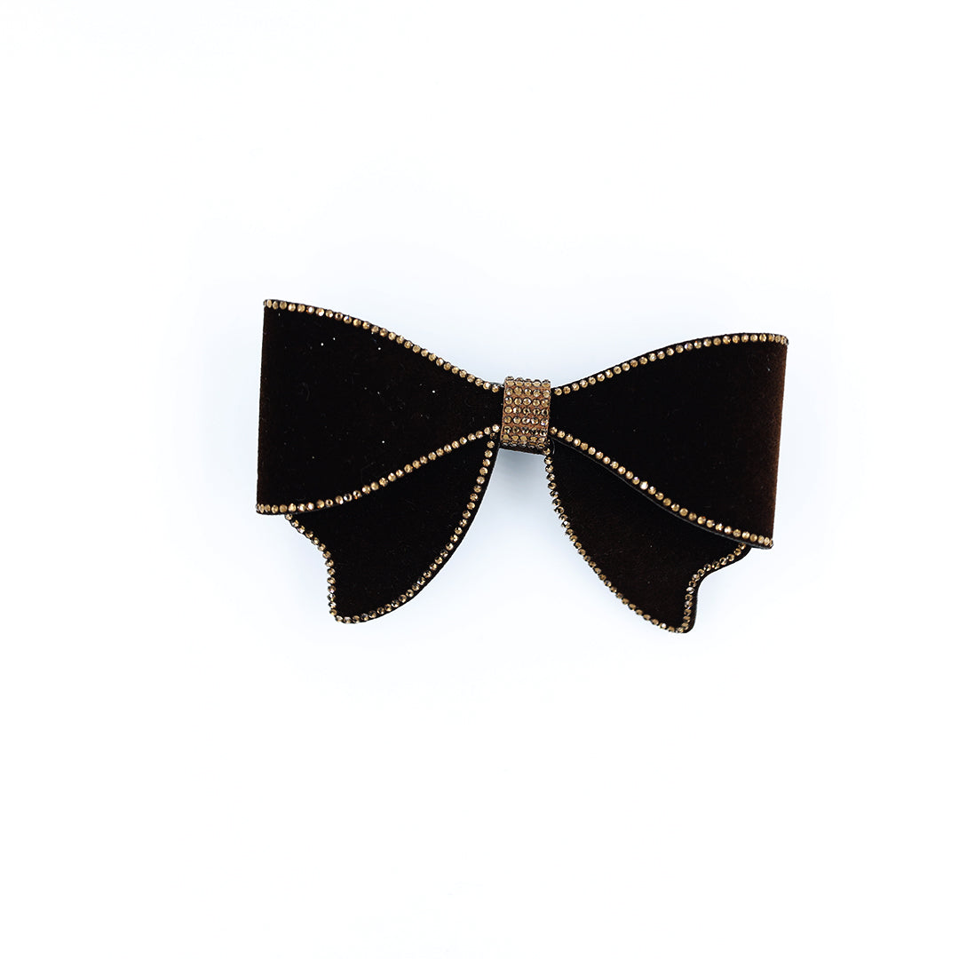 Premium Velvet Bow  Backpin