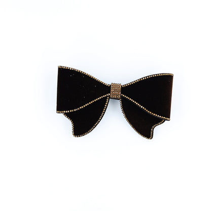 Premium Velvet Bow  Backpin