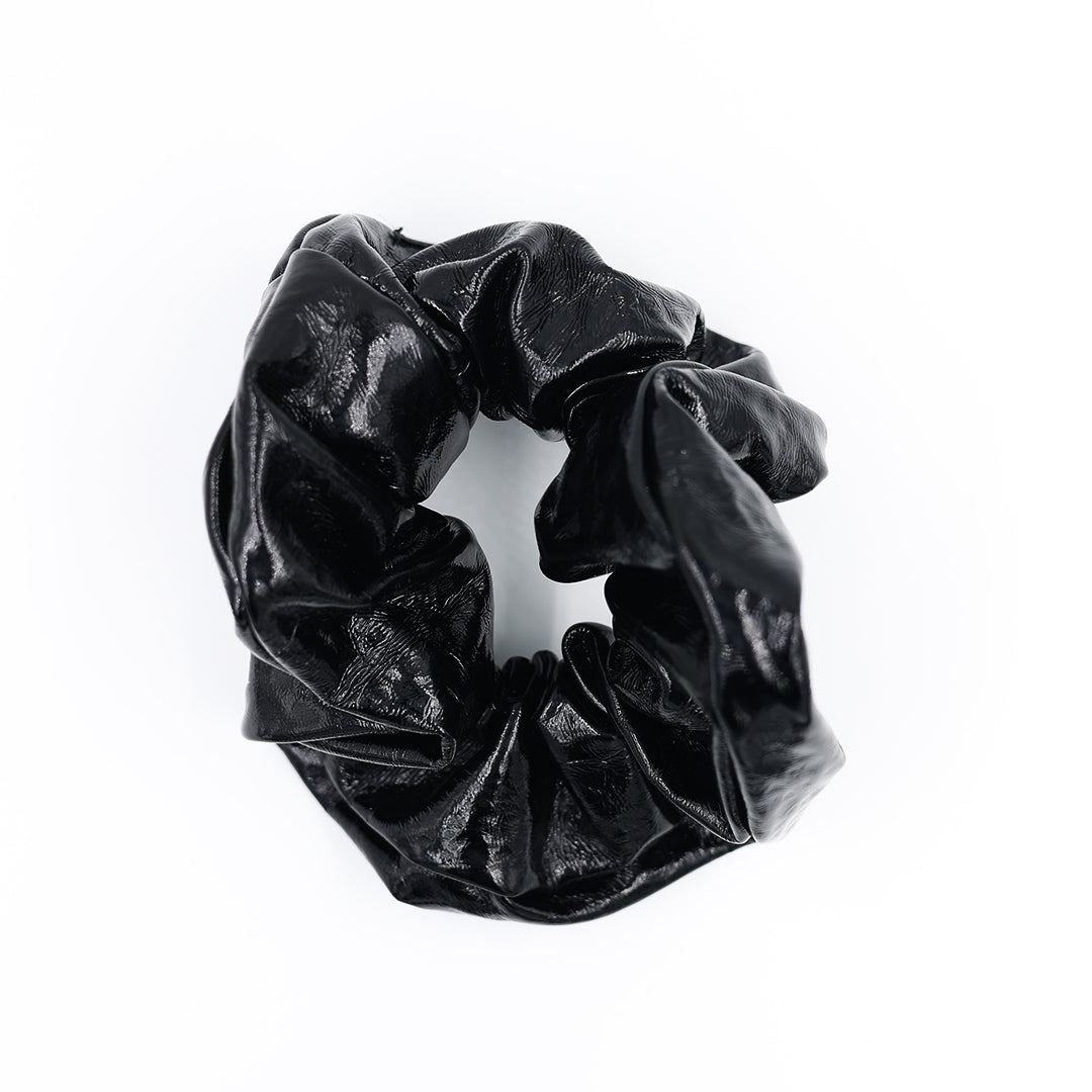 PREMIUM PEARL LEATHER FINISH SCRUNCHIE