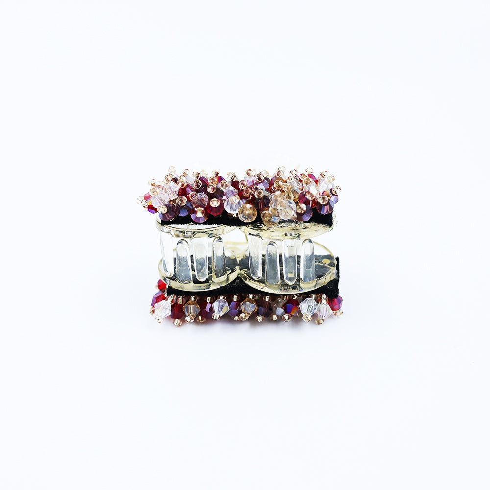 HAIR CLUTCH WITH CRYSTAL WORK