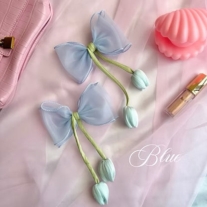 Tulip Bow Alligator Clip