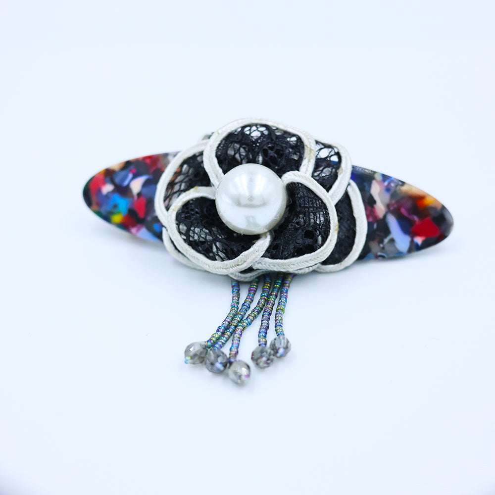 Multicolour Handmade Backpin with Hangings