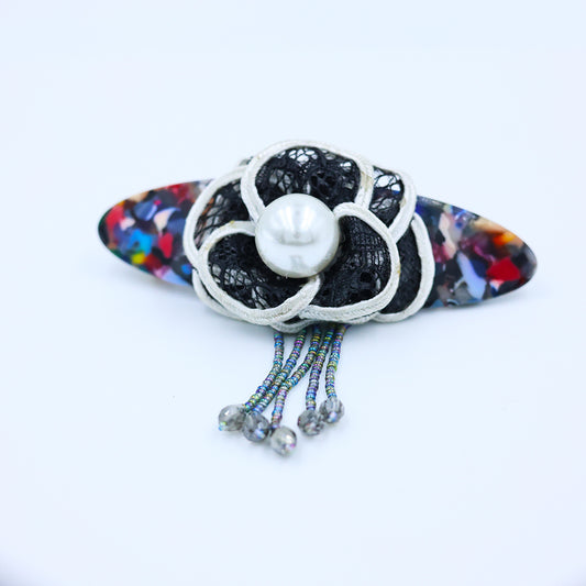Multicolour Handmade Backpin with Hangings