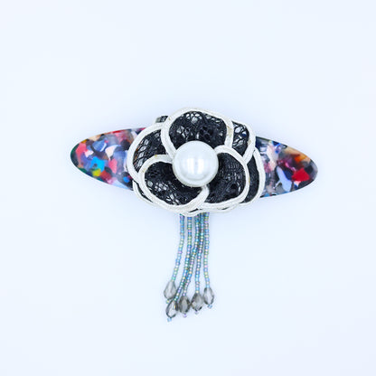 Multicolour Handmade Backpin with Hangings