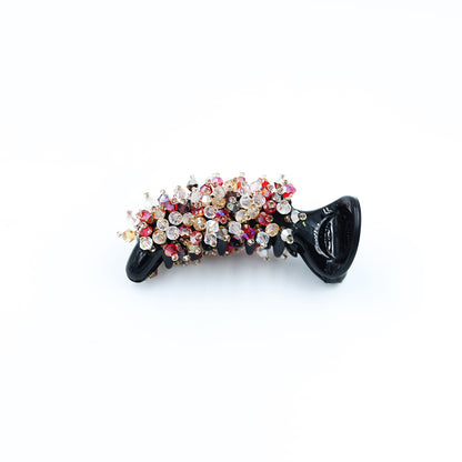 Banana Clip With Crystal Work
