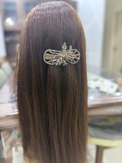Premium Crystal Stone Work Back Pin